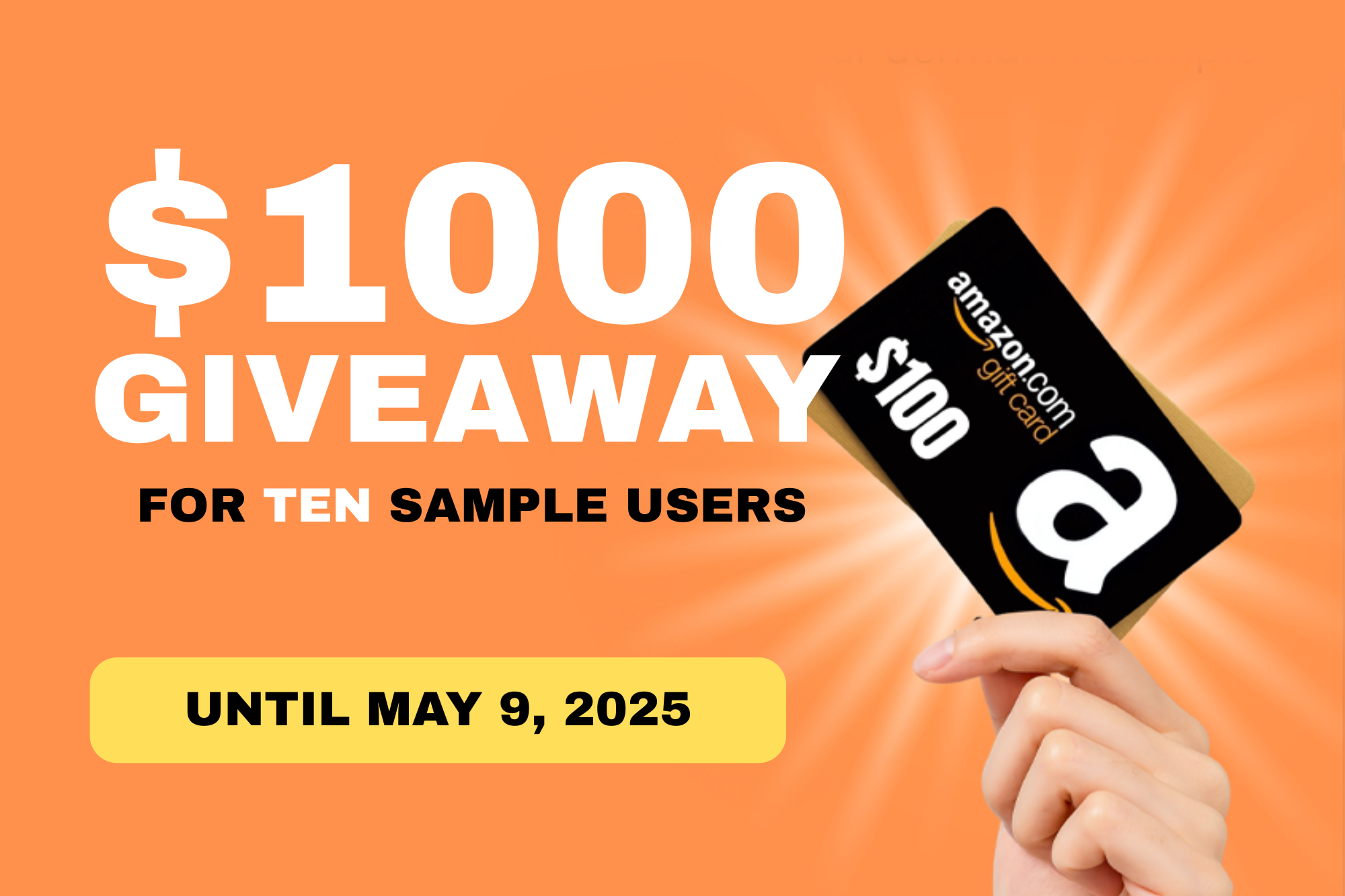 $1000 GIVEAWAY