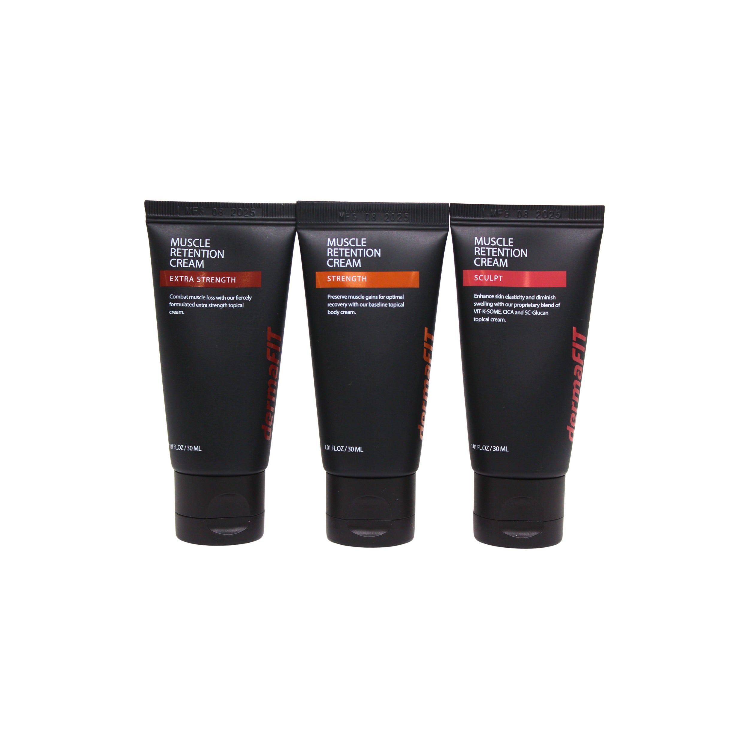 DermaFIT Travel Trio: Sculpt • Strength • Extra Strength (30ml each)