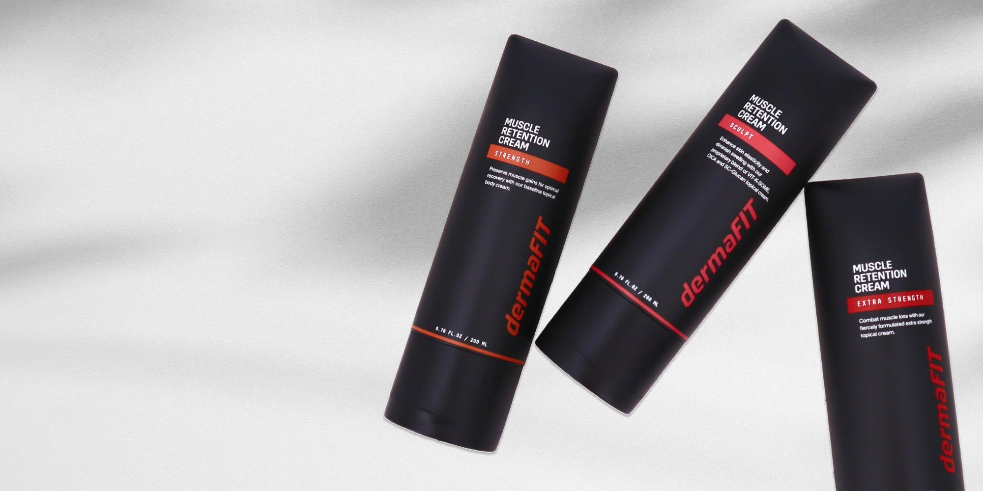 【新品】dermaFIT マッスルリテンションクリーム 3本セット＋おまけ付き 新品】dermaFIT マッスルリテンションクリーム 3本セット＋